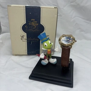 Disney Everlasting Time Watch Collectors Club Pinocchio & Jiminee Cricket - Picture 1 of 9