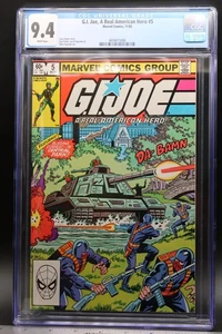 Vintage G.I Joe A Real American Hero #5 Marvel 1982 Rarität CGC 9.4 Selten Top - Bild 1 von 10