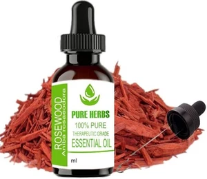 Aceite esencial 100 % puro y natural de palo de rosa Aniba Rosaeodora de hierbas puras - Imagen 1 de 30