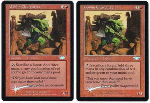 Goblin Clearcutter x2 2x 2003 Legions FOIL Red Uncommon Creature MTG NM AZ1 - Bild 1 von 2