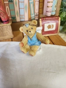 Cherished Teddies December Topaz Angel On A Cloud 824542 Figurine Enesco 2001 - Picture 1 of 9