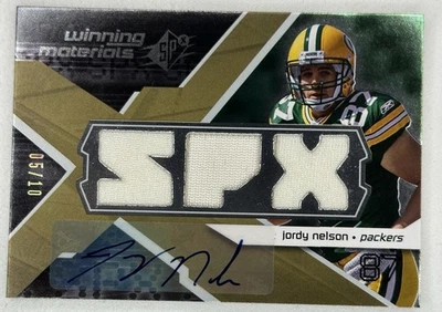 2008 SPx Jordy Nelson Winning Materials Auto Triple Jersey RC #5/10 Packers - Image 1 of 4