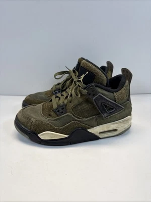 Air Jordan 4 SE 复古工艺橄榄绿色青少年运动鞋 4.5Y FB9928-200 耐克 — 第 1/4 张图片