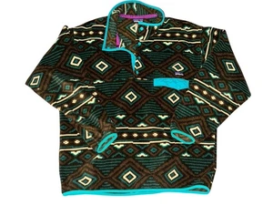 Patagonia Synchilla Men’s Large Snap T Fleece Jacket Aztec - Picture 1 of 3