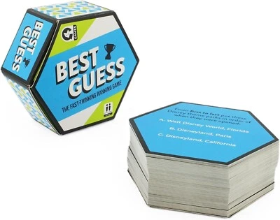 Ginger Fox Best Guess Card Games for Adults and Kids, Quick-Thinking Travel Game - Image 1 of 4