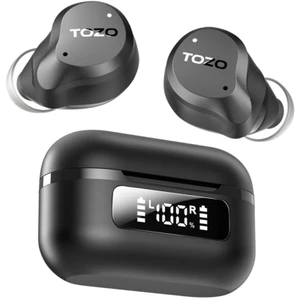 TOZO Active Noise Canceling Wireless Earbuds IPX8 Waterproof Bluetooth Headset - Picture 1 of 12