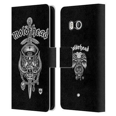 OFFICIAL MOTORHEAD GRAPHICS LEATHER BOOK WALLET CASE COVER FOR HTC PHONES 1 - Image 1 of 4