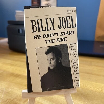 Billy Joel We Didn't Start The Fire Single Cassette Tape  CBS, 1989 - Image 1 of 4
