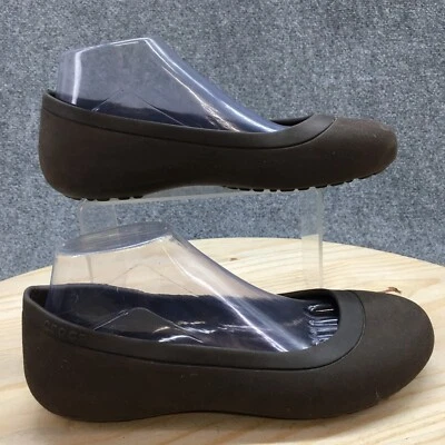 Crocs Zapatos Mujer 8 Mamut Forrados Informales Sin Cordones Ballet Pisos 12456 Marrón Foto 1 de 4