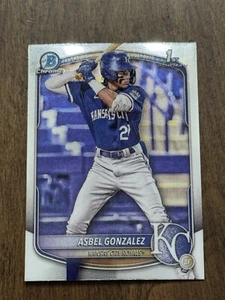 Asbel Gonzalez 2025 Bowman Chrome 1st Bowman #BCP-4 Kansas City Royals (RC) - Picture 1 of 2