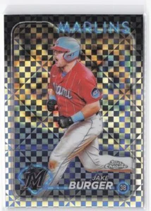 2024 Topps Chrome Jake Burger #108 X-Fractor - Picture 1 of 2