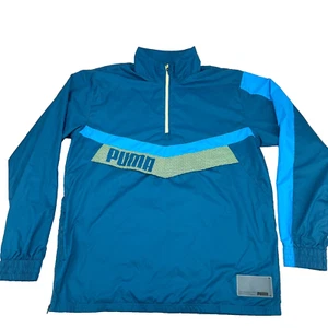 Chaqueta cortavientos suéter con cremallera 1/2 Puma para hombre empaquetable ligera talla mediana - Imagen 1 de 21