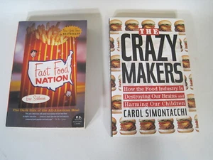 Fast Food Nation and The Crazy Makers 2 Book Lot Set (paperback) - Imagen 1 de 4