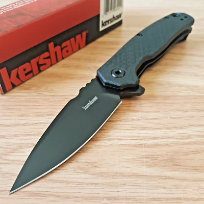 Kershaw Assisted Folding Knife 3" 8Cr13MoV Steel Blade Glass Filled/Nylon Handle - Image 1 of 4