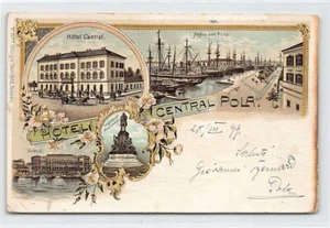 Croatia - POLA - Litho - Hotel Central - Year 1899 - Publ. Giorgio Sternfeld - Picture 1 of 2