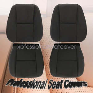 Driver & Passenger Cloth Replacement Seat Cover Black For 2007-2014 GMC Sierra - Picture 1 of 12