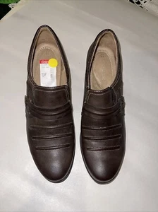 Naturalizer Women's Kaz Round Toe Loafer Slip On Brown 10 Medium , NEW - Picture 1 of 7