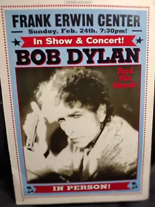 Bob Dylan 2002 original officiall rare concert poster erwin ctr austin 14 x 20 - Picture 1 of 16