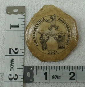 SN418 2001 Fur Rendezvous Pin Rondy Anchorage Alaska NEW Blanket Toss Antler 559 - Picture 1 of 2