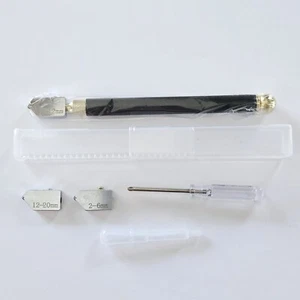 Glass Cutter Kit Sharp Carbide Tile Mirror Cutting Tool with Replacement 2-20mm - Picture 1 of 7