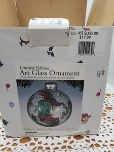 2001 Figi Art Glass Ornament Cowboy Boots 4" Limited Edition #891/15,000 - Picture 1 of 12