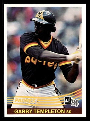 Garry Templeton 1984 Donruss #185 San Diego Padres - Image 1 of 2
