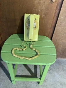 Vintage ~ Western Electric Bell System Yellow “Rotary Wall Phone” Untested - Zdjęcie 1 z 7