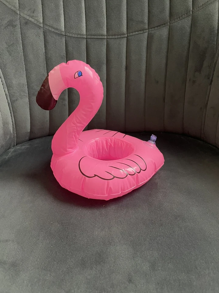 Flamingoring - Schwimmring Flamingo aufblasbar Pool + Getränkehalter - Bild 1 von 1