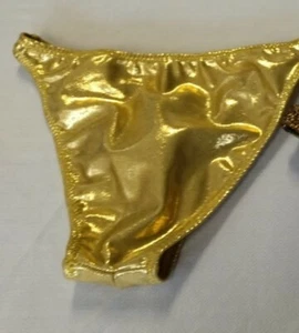 Costume Uomo Gara BodyBuilding Sgambato Laminato Oro - Foto 1 di 2