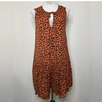 Mameluco Forever 21 óxido/negro estampado animal guepardo talla mediana artículo-0021 Foto 1 de 4