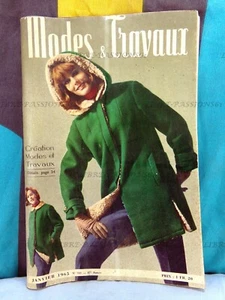 MAGAZINE MODES & TRAVAUX AVEC SUPPLÉMENT COUTURE N°769, JANVIER 1965 - Imagen 1 de 10