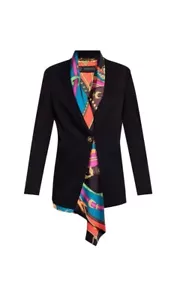 VERSACE GOLDEN BUTTONS BLAZER WITH DETACHABLE INNER UK 12, IT 44 BLACK RRP £1990 - Picture 1 of 18