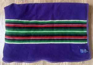 Pendleton Beaver State Robes  Shawls Purple Stripe Woolen Mills Blanket 50” X74” - Picture 1 of 7