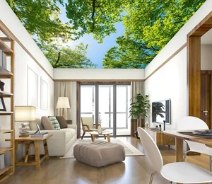 3D Waldlandschaft H2353 Decke Tapete Wandbilder Wandbild Aufkleber Deco Erin 23 - Picture 1 of 5