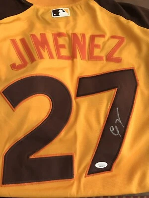 Eloy Jimenez autograph signed futures Game jersey Cubs Orioles White Sox  JSA - Image 1 of 3