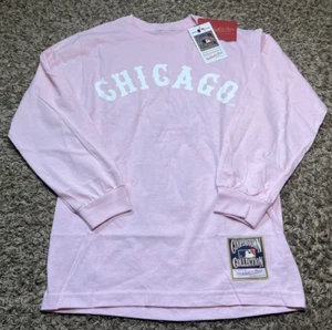 NEW Mitchell & Ness Chicago White Sox MLB Arched Long Sleeve T-Shirt (Small) - Picture 1 of 4