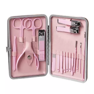 18pcs Manicure Pedicure Cuticle Kit Nail Care Clipper Cutter Case Tool Set UK - Picture 1 of 3