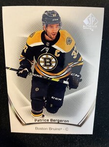 21-22 UD SP Authentic Hockey 92 Patrice Bergeron
