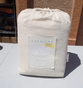 New ListingFull Size NATURAL 100% Washed Linen Solid Sheet Set - Casaluna™