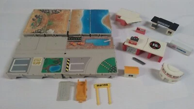 VTG Micro Machines Lot of 4 Travel City Playsets misc pieces  replacement parts - Image 1 of 4