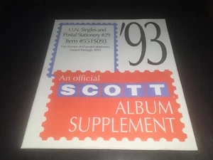 Scott Stamp Album Supplement United Nations - #29 - 1993 - Picture 1 of 1