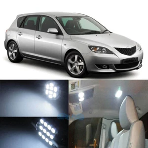 6x Premiu LED Package Interior Lights White For 04-09 Mazda 3 Sedan Hatchback - Picture 1 of 10