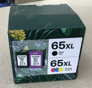 HP 65XL Black & 65XL Tri-Color ink cartridges - Picture 1 of 2