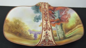 Antique Nippon Porcelain Hand Painted Morimura Moriage Handled Basket Japan - Picture 1 of 16
