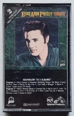 ELVIS PRESLEY - ELVIS ARON PRESLEY "FOREVER" CASSETTE 1987 (RCA) PDK2-1185 - Image 1 of 4