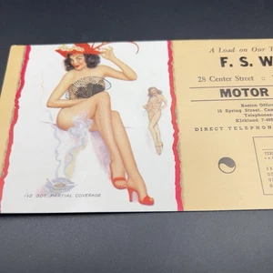 Vintage 1956 Pinup Exotic Nude Ink Blotter Ephemera RARE - Bild 1 von 8