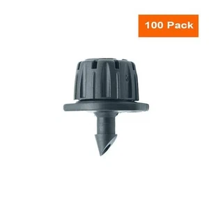 0-14 GPH Adjustable Dripper on Barb 360 Emitter Fits All Tubing Sizes(100-Pack) - Picture 1 of 10