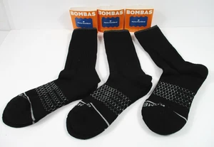 -Nuevo BOMBAS M Peso Medio Lana Merino 3 Pares Calcetines Crew Talla W 8-10.5 / Hombres 6-9 - Imagen 1 de 2