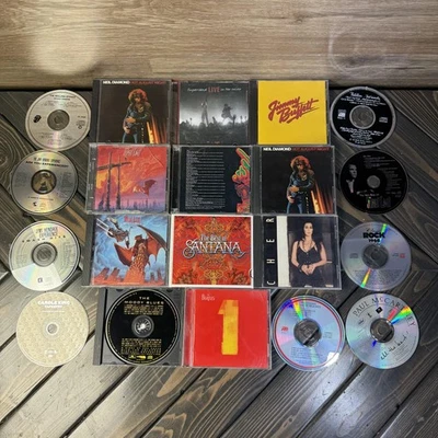 Classic Rock CD Lot Beatles Stones Hendrix Meat Loaf Santana Cher Buffett Hits Foto 1 de 4