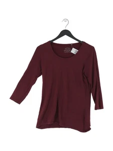 FatFace Damen Top UK 10 Rot Baumwolle mit Lyocell Modal Basic - Bild 1 von 5
